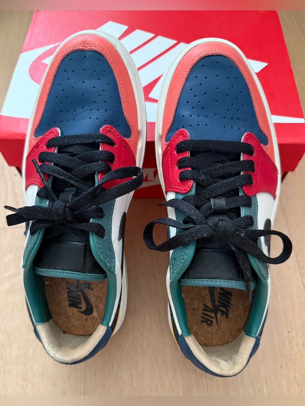 Nike Air Jordan 1 Elevate rare Rainbow Low-Top Sneakers US W8/M7 EU39 Airforce1 - Picture 4 of 8